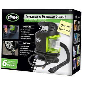 Slim 2-in-1 Tire Inflator and Vacuum